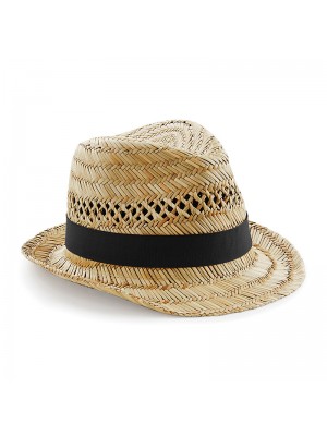 Straw summer trilby BEECHFIELD HEADWEAR S/M - 43g, L/XL - 44g  GSM